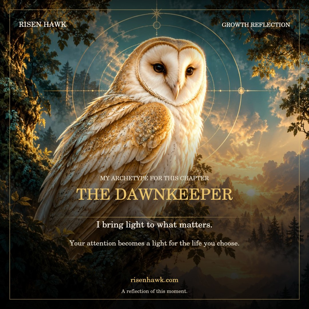 The Dawnkeeper owl growth archetype card